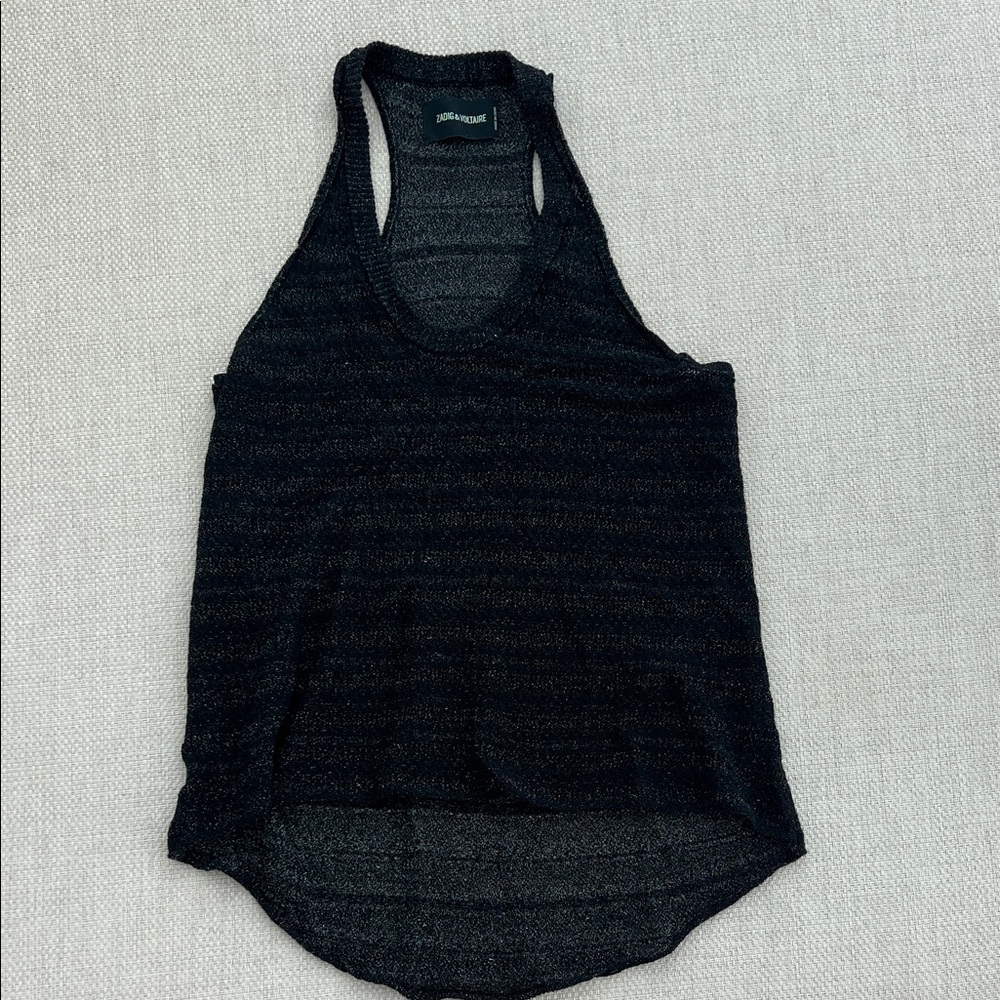 Zadig & Voltaire Black Racerback Tank Top